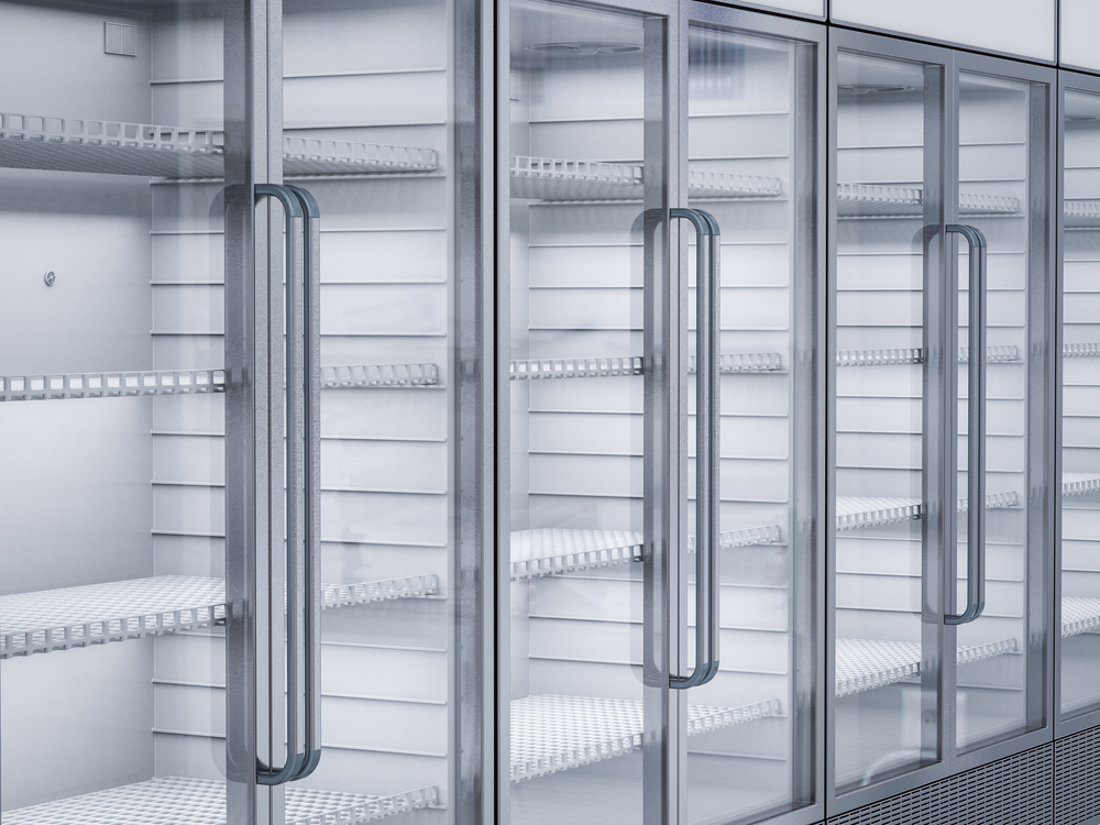 3d,Rendering,Empty,Commercial,Fridges,In,Store