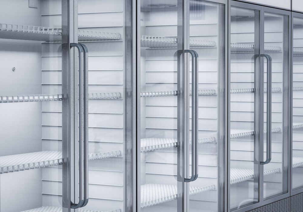 3d,Rendering,Empty,Commercial,Fridges,In,Store