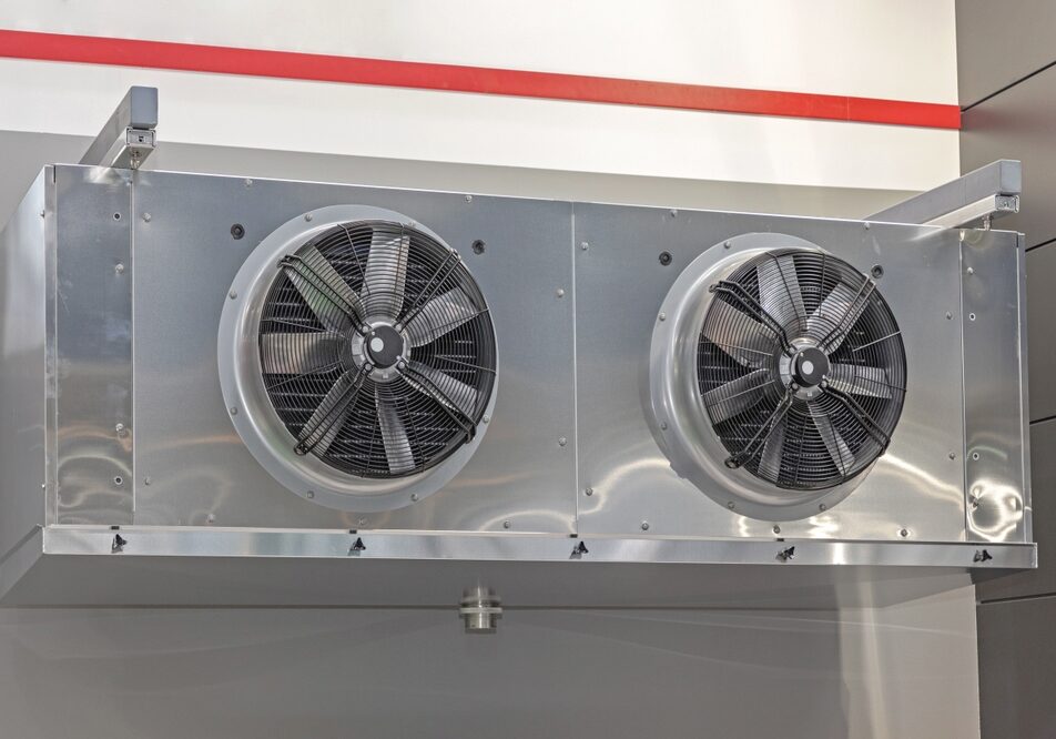 Industrial Cooling System in Refrigerated Warehouse